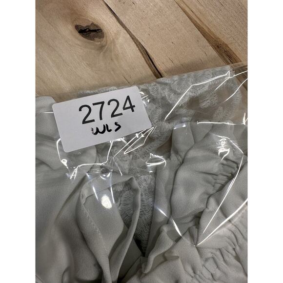 RedTag Women White Boho Long Sleeve Crop Top Lace Sleeves UK Size 16 (M) - Picture 8 of 8